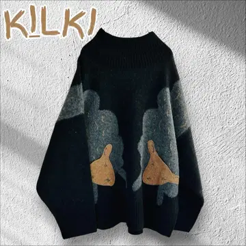 kilki 키르키 양 패턴 니트 상의