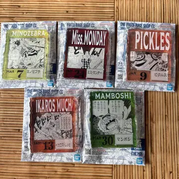 원피스 베이스샵 복권 아크릴 블록 참 세트