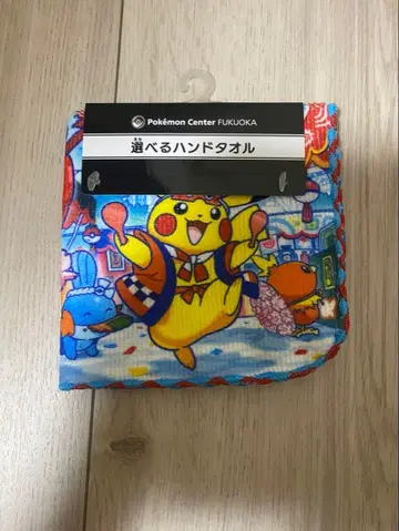 포켓몬 센터 후쿠오카 한정판 핸드 타월 후쿠오카 피카츄 미니 타월