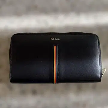 폴 스미스 블랙 장지갑 스트라이프