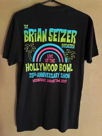 브라이언 세처 오케스트라 T셔츠 S 로카빌리