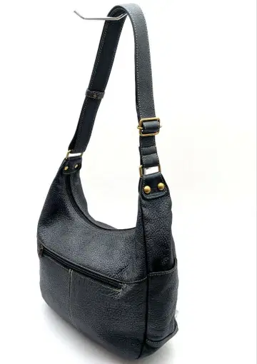 새상품급 다크 블루 가죽 토트백