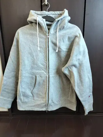 Champion Reverse Weave 후드티 L 사이즈 그레이