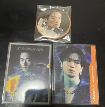 카와무라 카즈마 캔뱃지. 사진 카세트 익명 배송