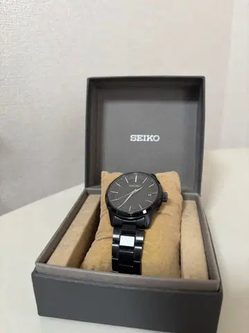 SEIKO 블랙 아날로그 시계 7B24-0BR0 [ 익명 배송 ]
