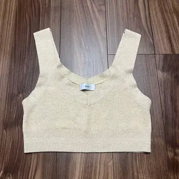 [ HYKE ] 니트 뷔스티에 탑