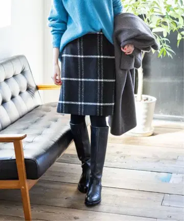 IENA 이에나 NALYA 빅 체크 사다리꼴 스커트 가을/겨울 스커트