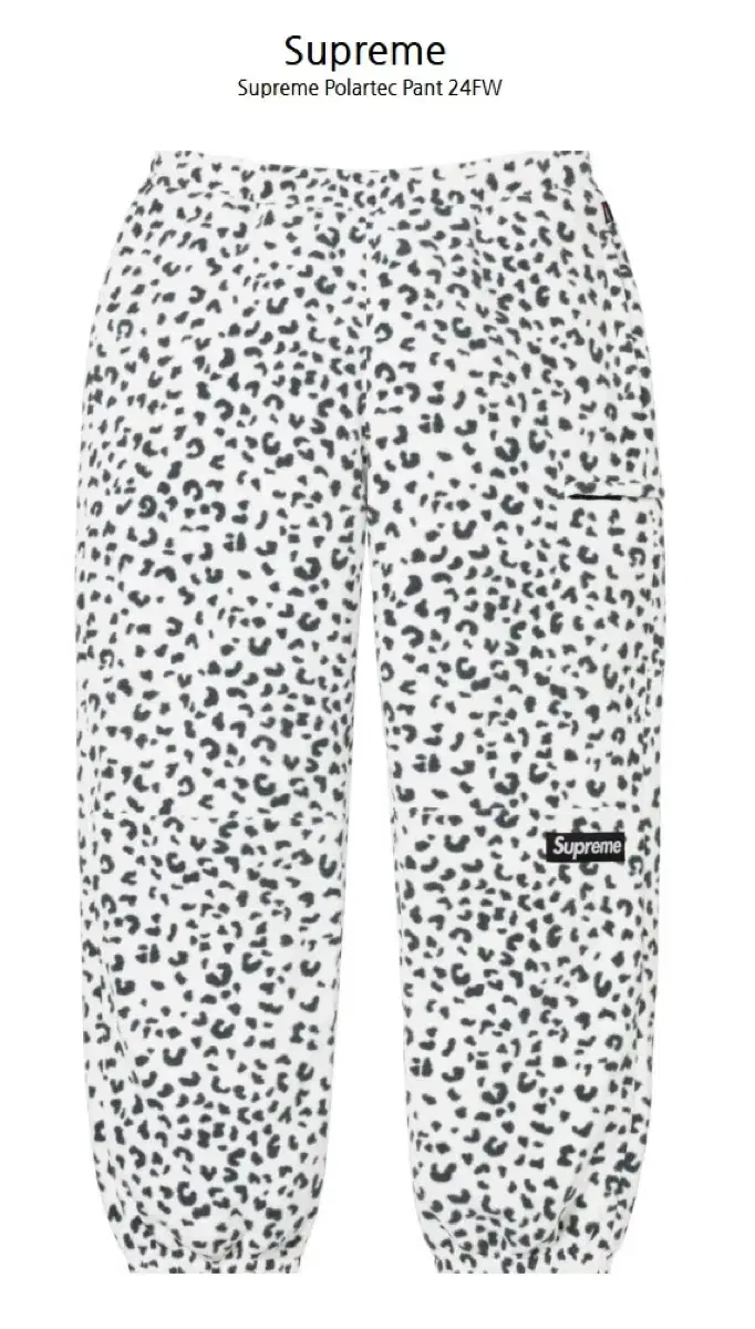 Supreme Polartec Leopard Pants XL