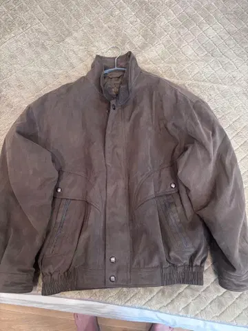 VINTAGE CLUB 브라운 가죽 자켓