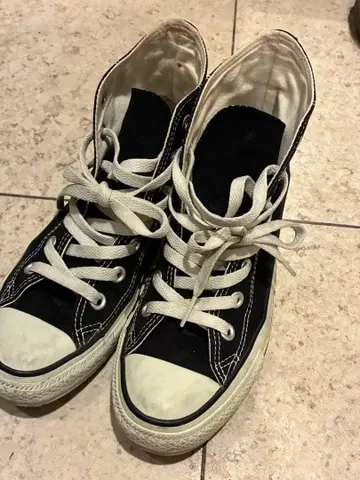 컨버스 올스타 블랙 하이컷 23.5