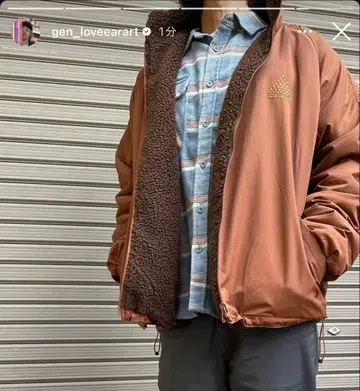 XL 사이즈 초레어 love ear art 리버서블 보아 자켓