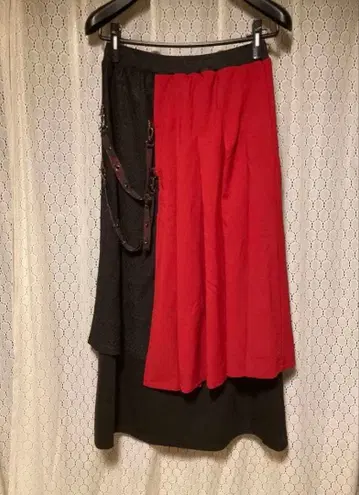 비대칭 스커트 사이버 고스로리 펑크 와고스 코스프레