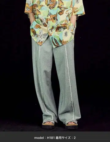 크러쉬 맨투맨 프라임 와이드 핀턱 이지 팬츠