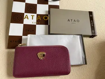 ATAO 장지갑 스리모 플럼
