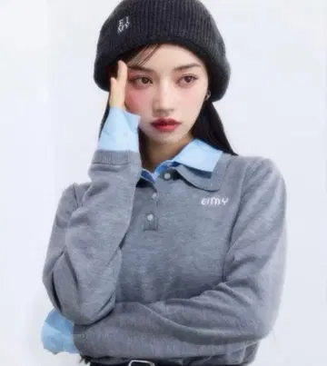 eimyistoire 더블 컬러 디자인 니트