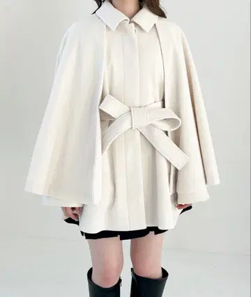 [최종 가격 인하] Heather 멀티WAY 케이프 미들 코트