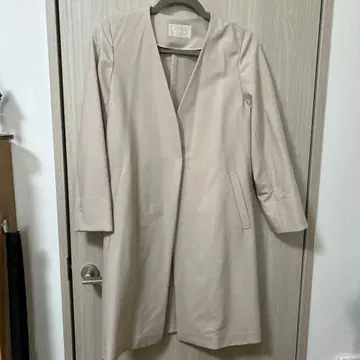 anySIS 베이지 코트 트렌치코트 핑크 베이지