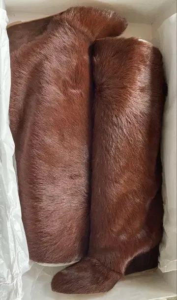 미사용 보관품 네브로니 NEBULONI E. 울프 롱 부츠 사이즈 36