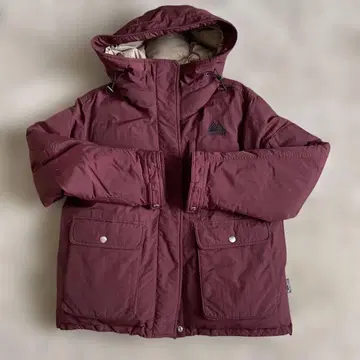 FIRST DOWN 버건디 다운 자켓 여성용 L 사이즈