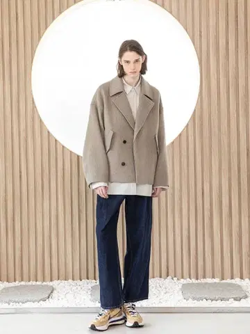 Begin202 하프 코트 (오트밀 / 사이즈 2)