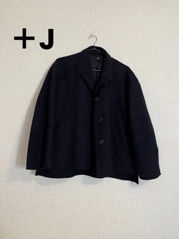 유니클로 +J 네이비 울 혼방 캐주얼 자켓