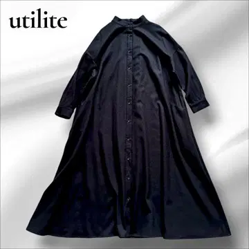 utilite 유틸리테 원피스 울 A라인 롱 맥시 길이