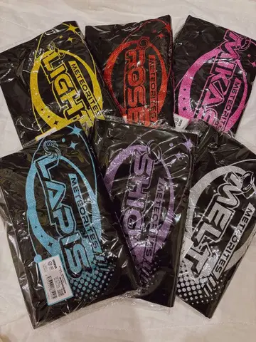 메테오라 글리터 로고 T셔츠 전 멤버