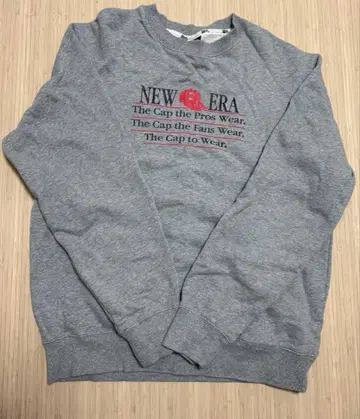 NEW ERA 그레이 맨투맨 L 사이즈