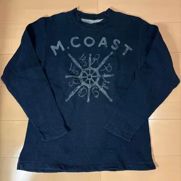 45R 쭈리 de 로프 로고의 908 T셔츠/인디고