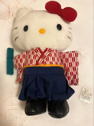 산리오 헬로키티 봉제 인형 졸업식 하카마 레트로