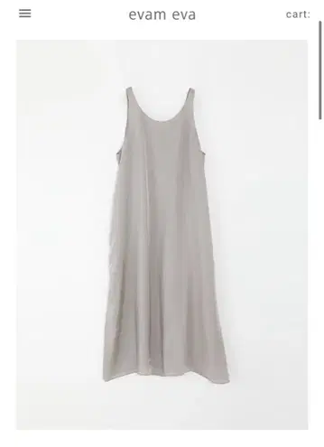 [ evam eva ] 이너 원피스 큐프라 100%