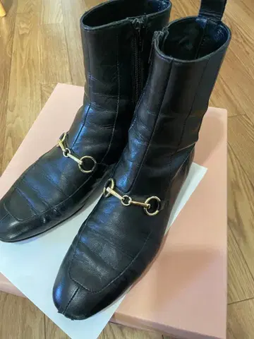 파비오 루스코니 37 블랙 하프 부츠