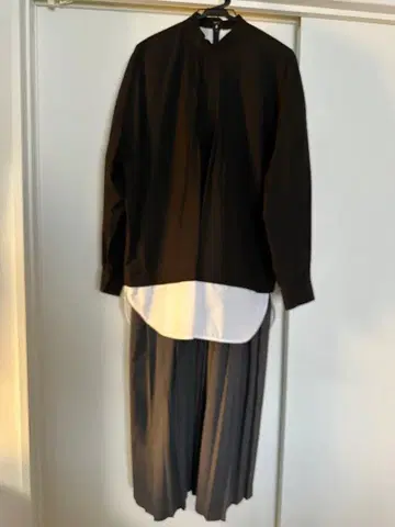 롱 원피스 블랙 38