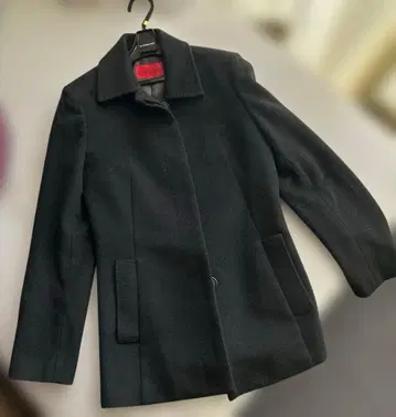 m.i.d. 블랙 울 피 코트