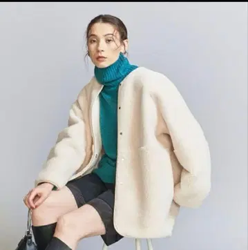 24AW 보아 x 페이크 무스탕 리버서블 코트 -2WAY-