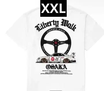 LIBERTY WALK 화이트 T셔츠 오사카 한정판
