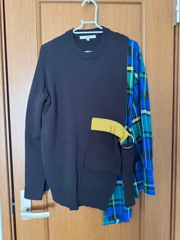 UN3D. 도킹 블랙 긴팔 니트 F