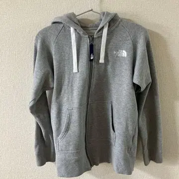 THE NORTH FACE 그레이 후드 부착 후드티 M