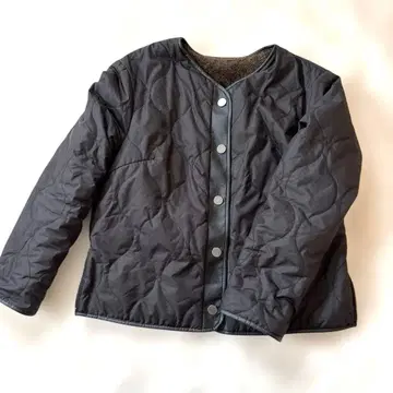 자유구 블랙 퀼팅 보아 리버서블 자켓 M 사이즈