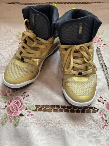 ZUMBA 정품 JWI 골드 하이컷 신발