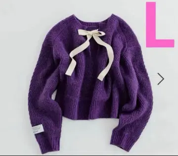 니코앤드 [ WILLIAM B.ELIOTT ] 백리본 니트 풀오버