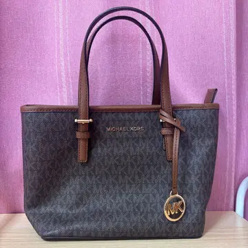 MICHAEL KORS 브라운 토트백