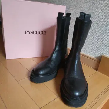 PASCUCCI 사이드 고어 부츠 36 블랙