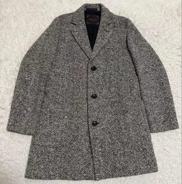 이탈리아제 트위드 체스터 코트 PALTO 헤링본 울