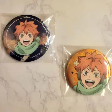 하이큐!! 코스모 월드 홀로그램 캔뱃지 히나타 쇼요 2개