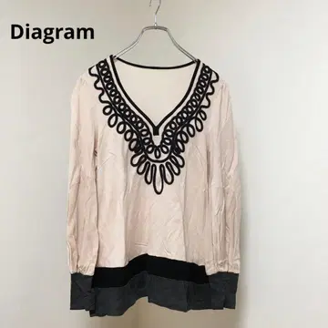 [ Diagram 그레이스 콘티넨탈 ] 상의 긴팔 티셔츠 롱 T