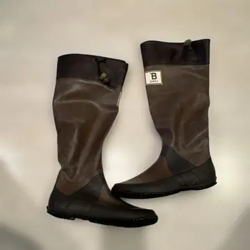 B WBSJ 방수 브라운 레인부츠 M