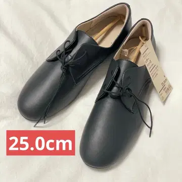 무인양품 피로를 덜어주는 가죽 신발 블랙