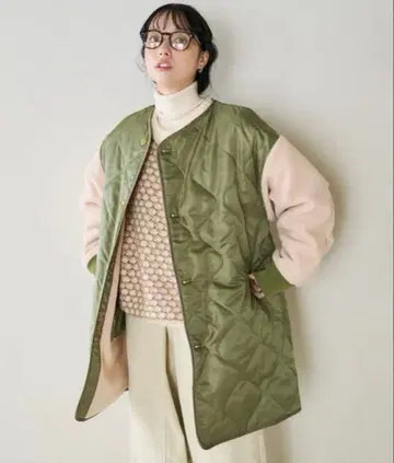 [ 프릭스스토어 ] 2WAY 퀼트 패치워크 코트/리버서블 코트