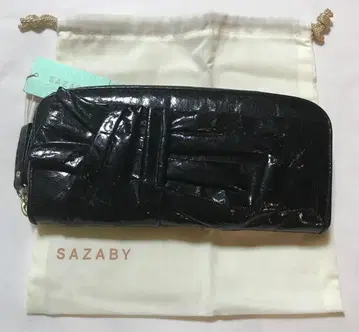 사자비 SAZABY 지퍼 장지갑 (블랙)